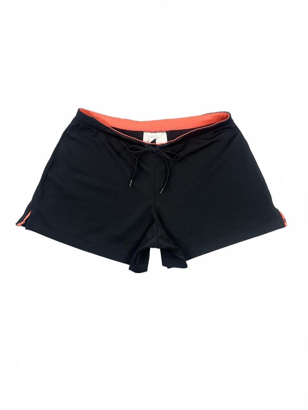 ProSpirit Black Shorts with Coral Waistband